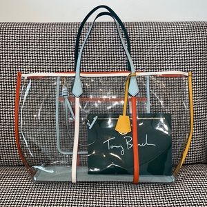 Tory Burch “Perry” Clear Tote